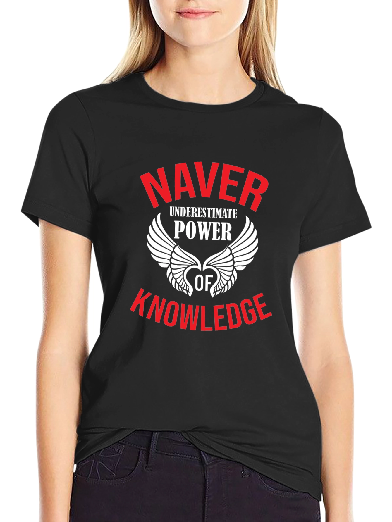 Naver Power of Knowledge Black T-Shirt