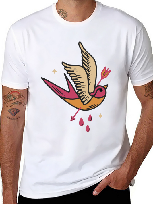 Swallow Arrow Graphic Tee - Classic Style