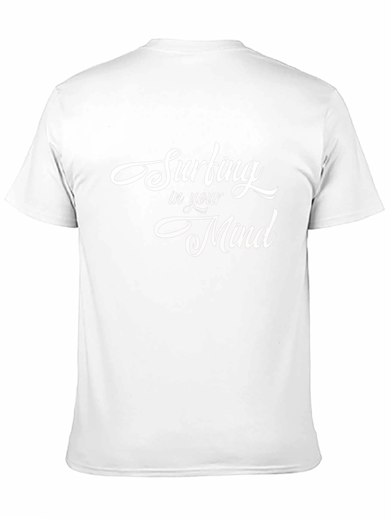 Surfing In Your Mind Graphic Black T-Shirt