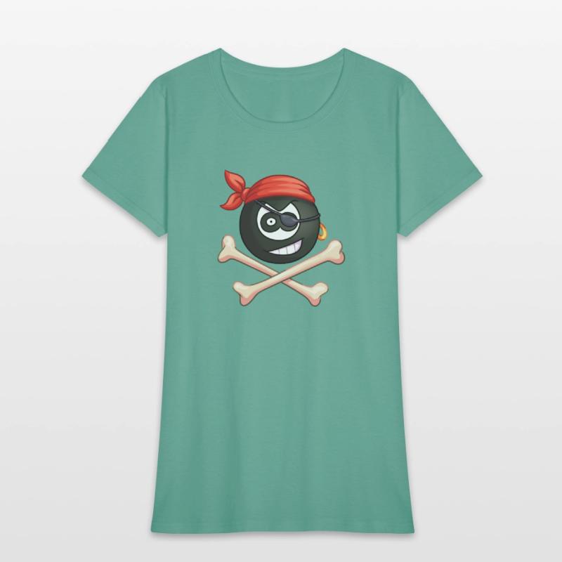 8-Ball Pirate (Pocket) (Jolly Roger style)