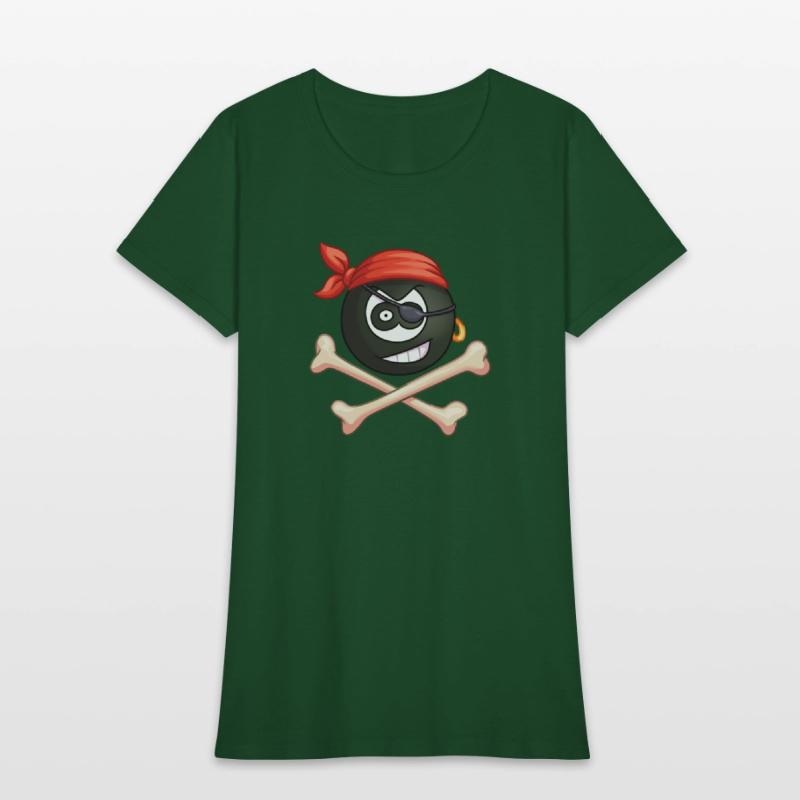 8-Ball Pirate (Pocket) (Jolly Roger style)
