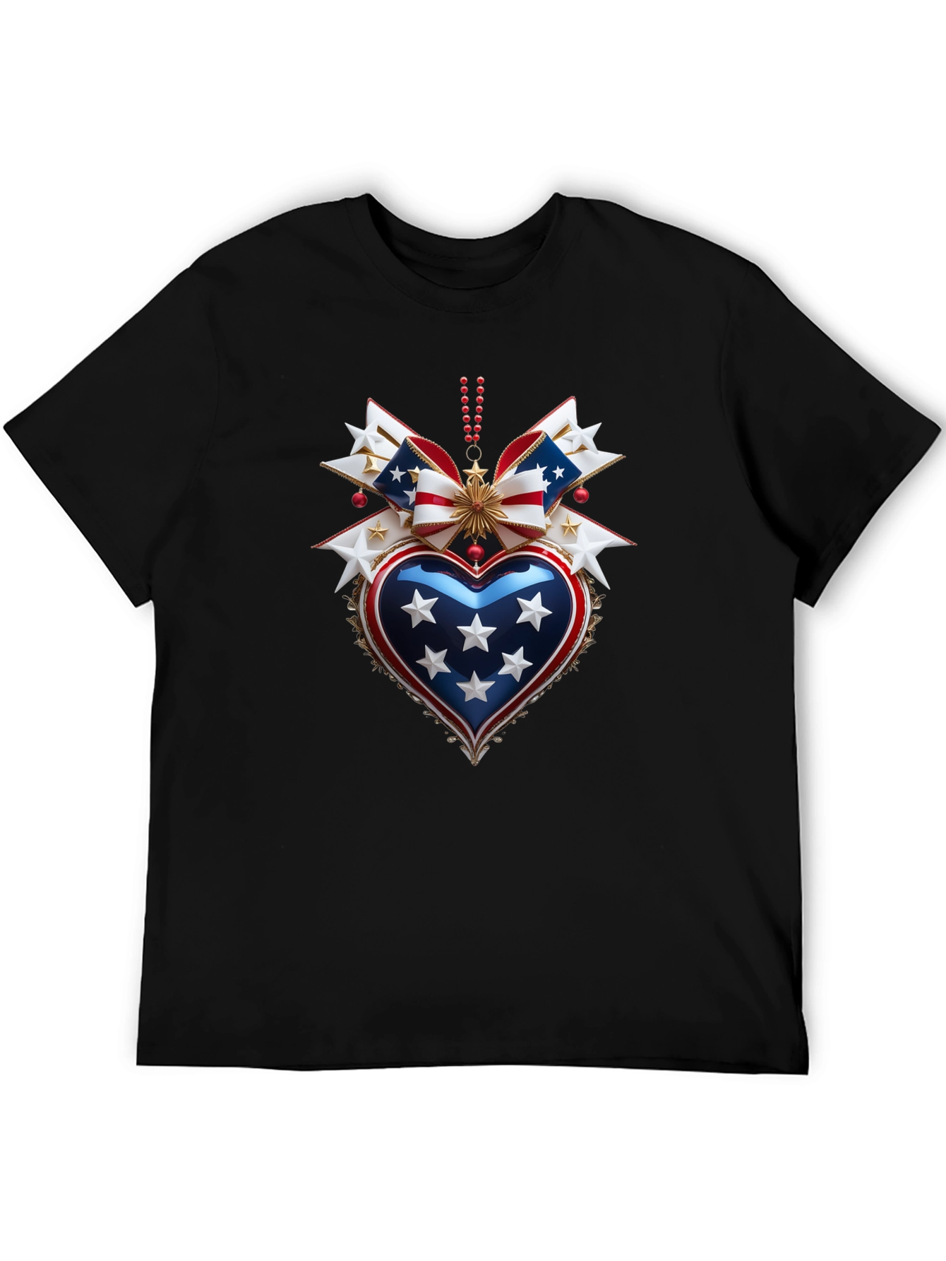 Patriotic Heart T-Shirt - USA Pride