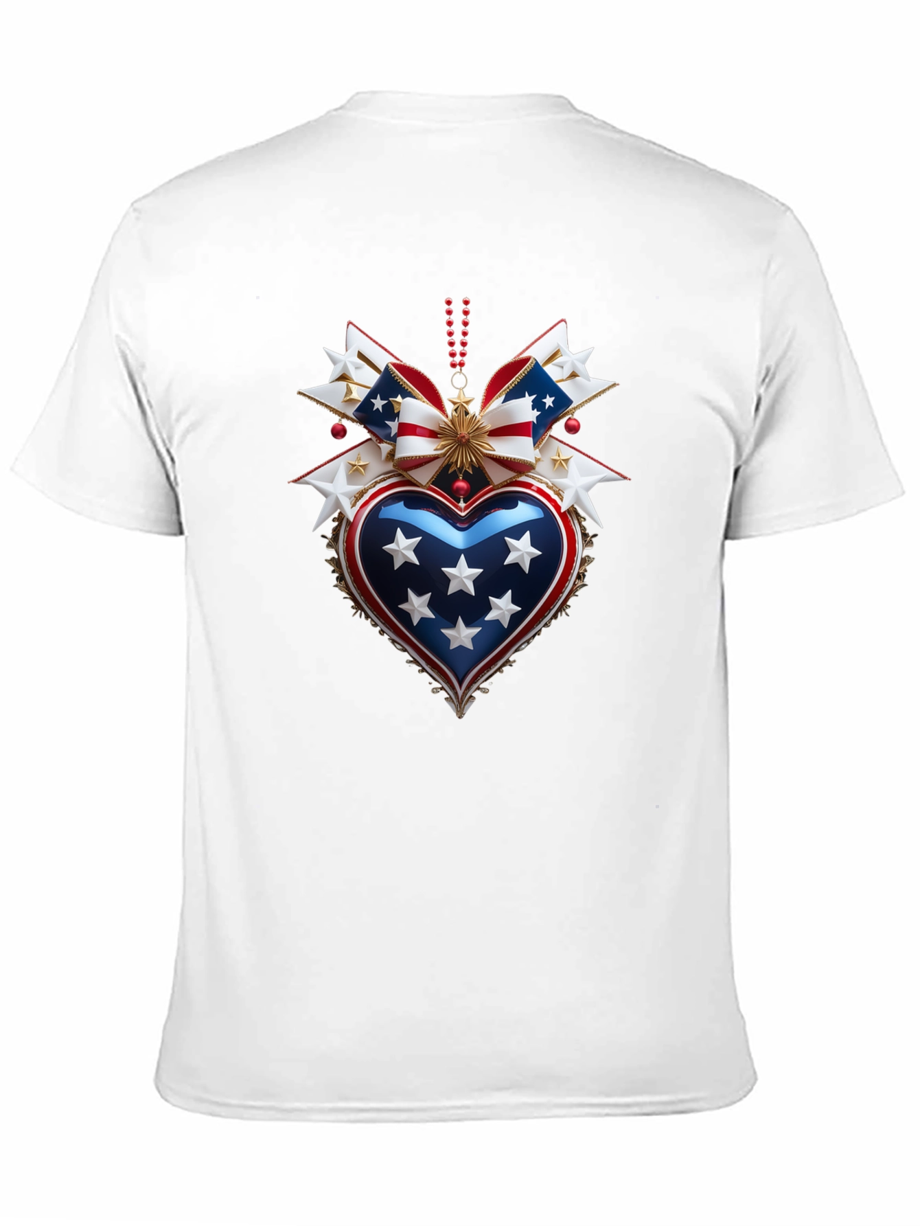 Patriotic Heart T-Shirt - USA Pride