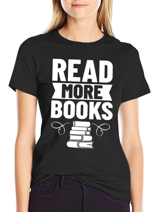 Read More Books Graphic Tee - Black Cotton T-Shirt
