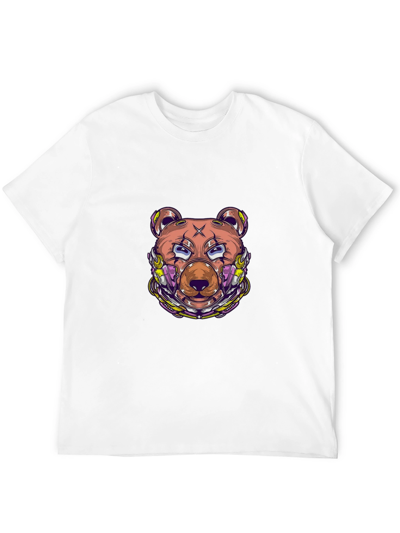 Cyberpunk Bear Graphic Tee - Modern Streetwear