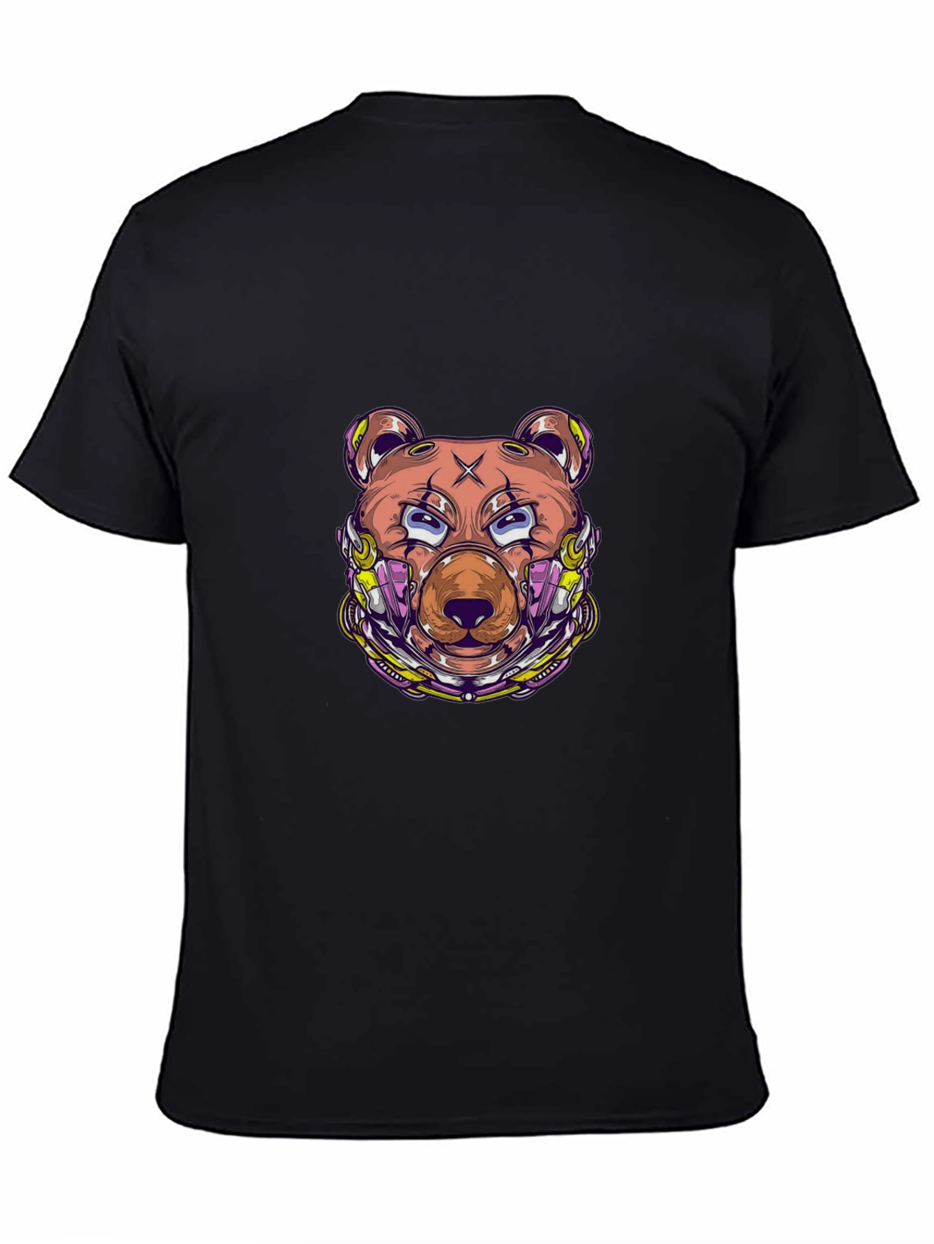 Cyberpunk Bear Graphic Tee - Modern Streetwear