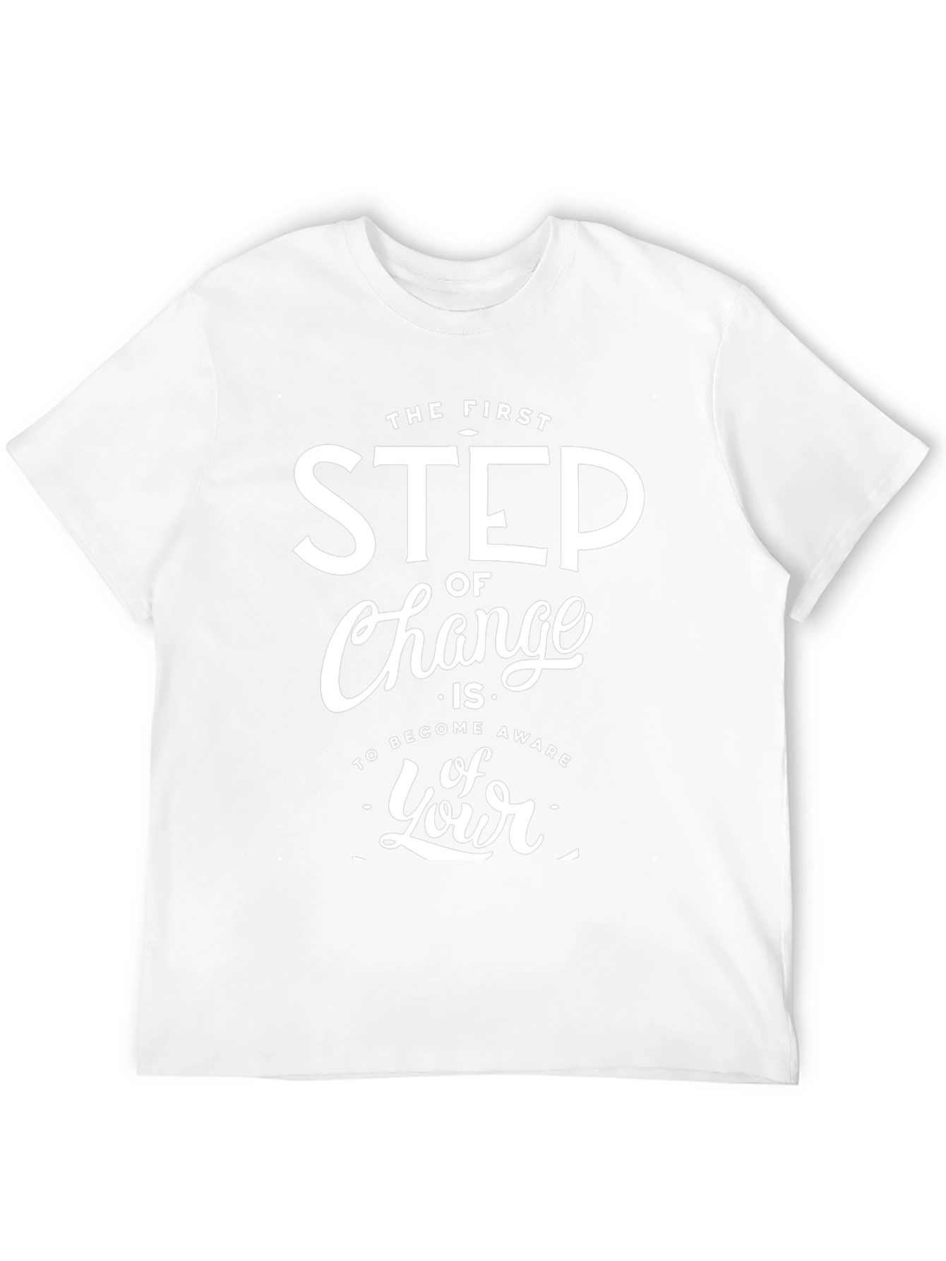 Inspirational Step of Change Black T-Shirt