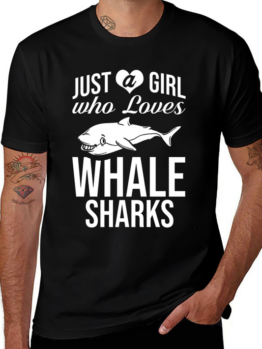 Whale Shark Lover T-Shirt - Just A Girl Who Loves Whale Sharks