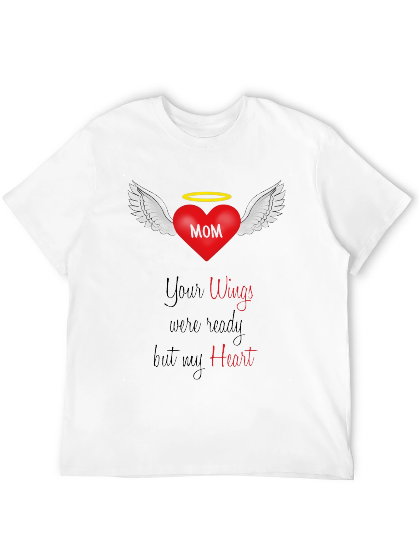 Memorial Mom Wings Heart T-Shirt