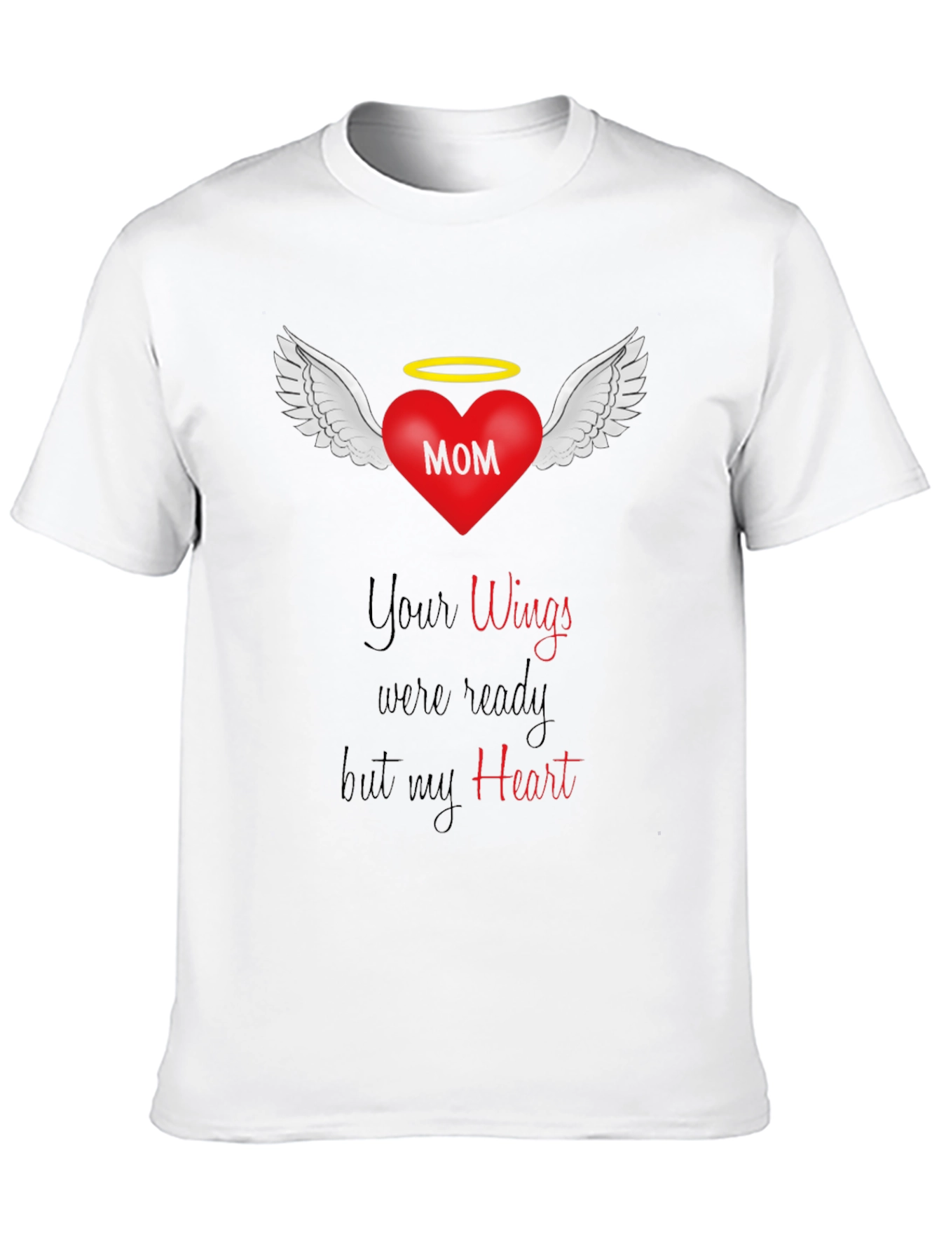 Memorial Mom Wings Heart T-Shirt