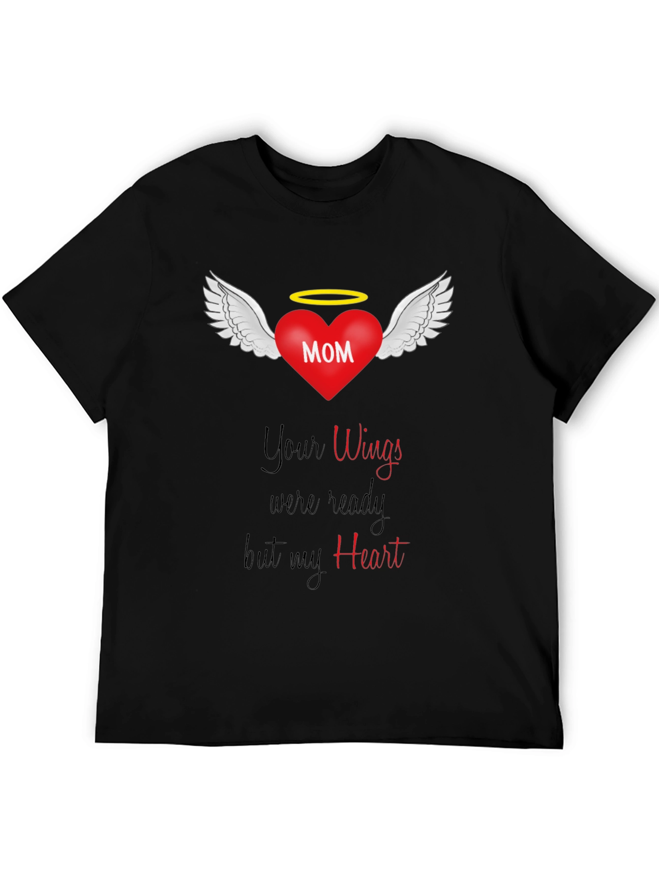 Memorial Mom Wings Heart T-Shirt