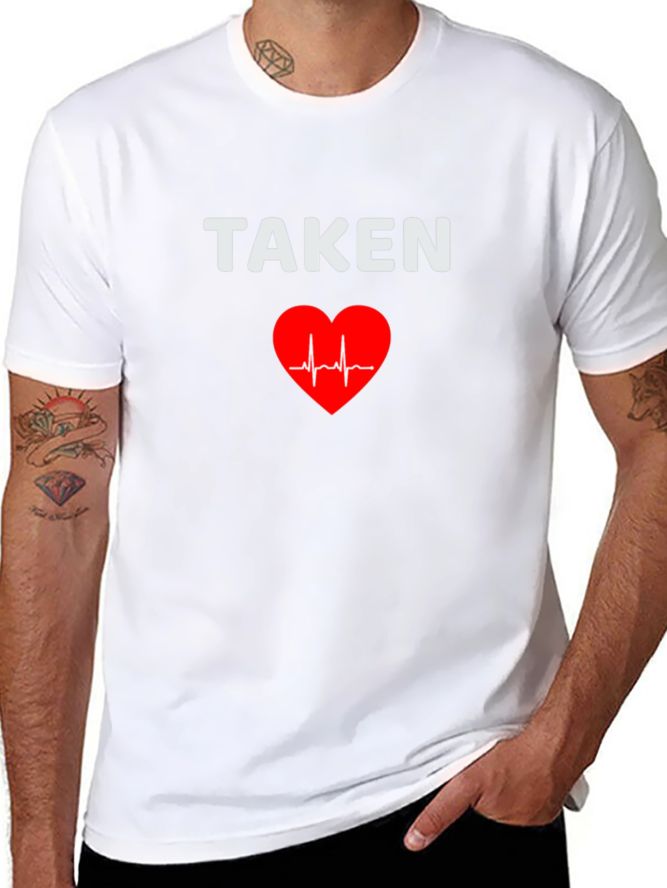 Taken Heartbeat Graphic Tee - Black T-Shirt