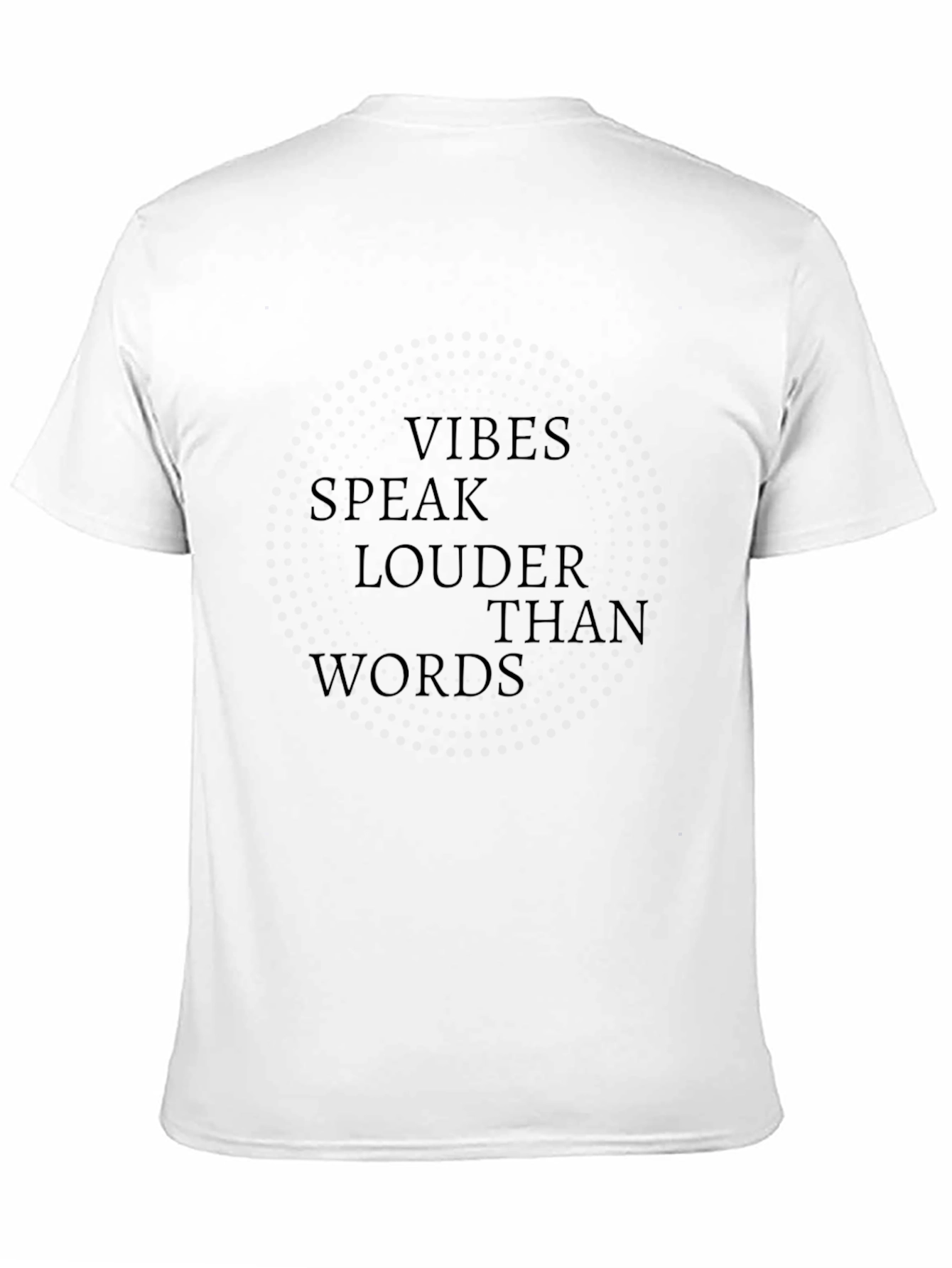 Vibes Speak Louder Than Words Black T-Shirt