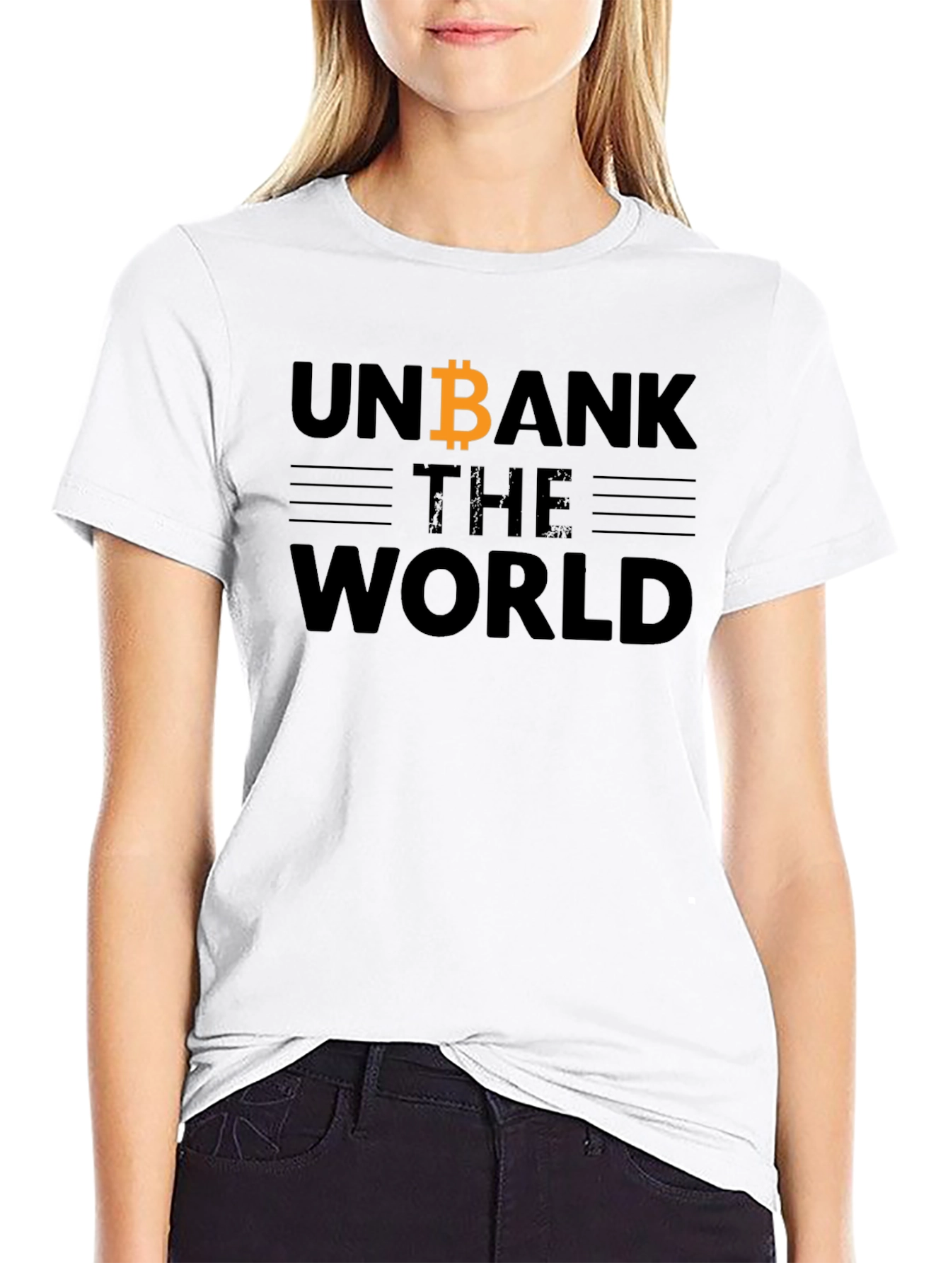 Unbank The World Bitcoin T-Shirt - Crypto Tee