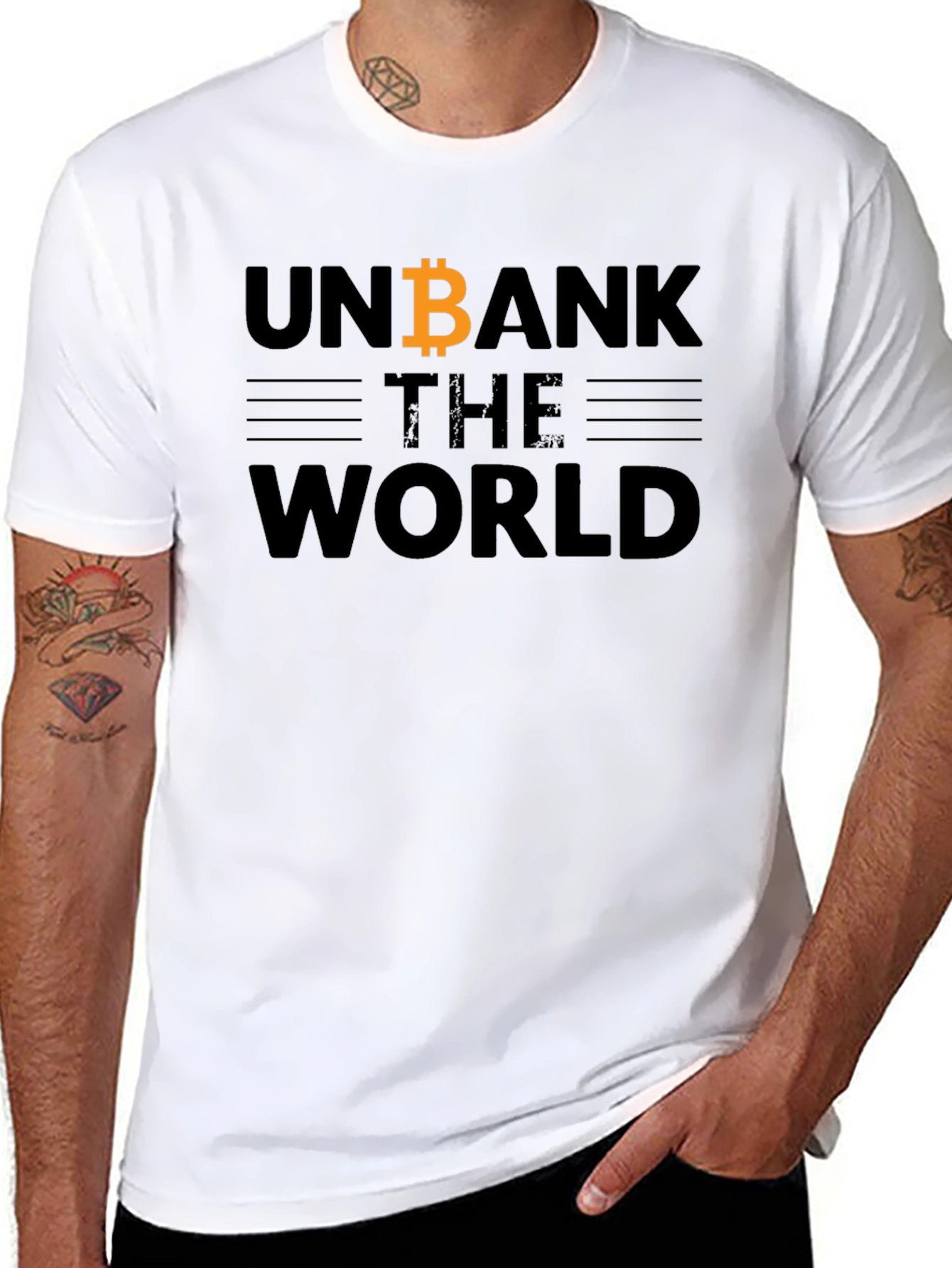 Unbank The World Bitcoin T-Shirt - Crypto Tee
