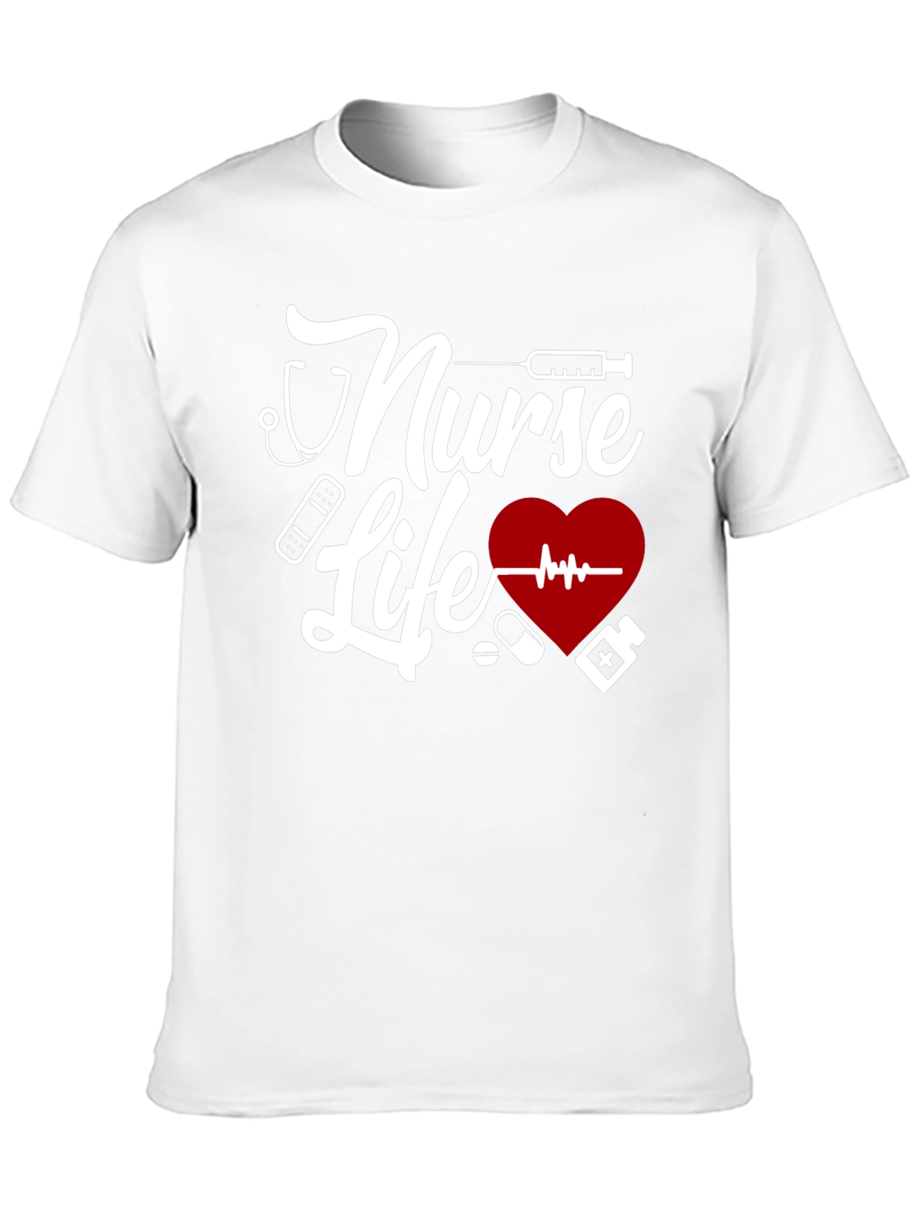 Nurse Life Graphic T-Shirt - Black