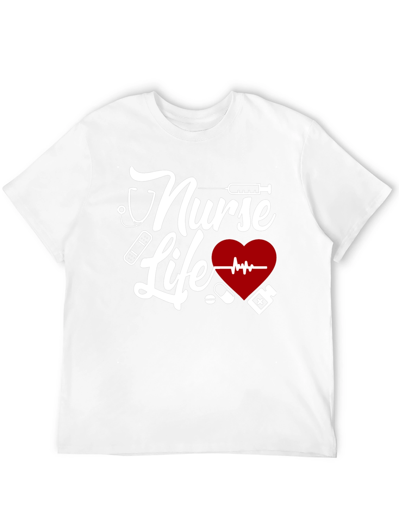 Nurse Life Graphic T-Shirt - Black