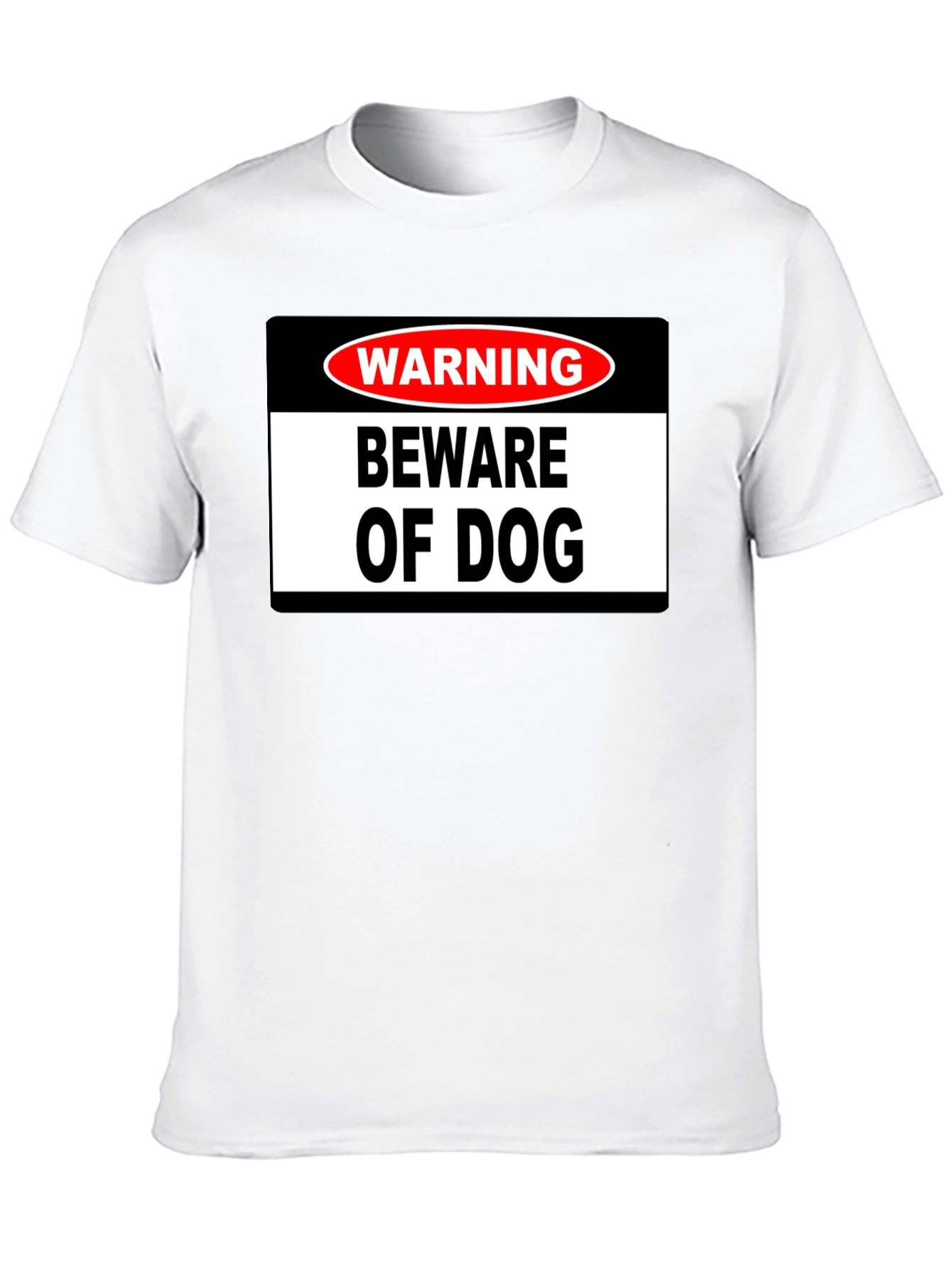 Warning Beware of Dog Graphic T-Shirt