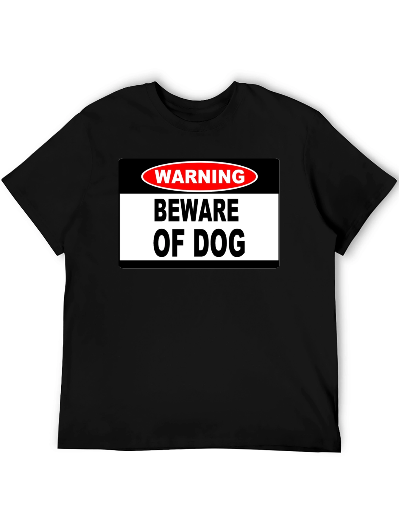 Warning Beware of Dog Graphic T-Shirt