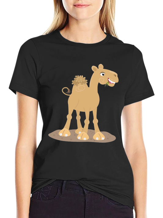 Camel Cartoon Graphic T-Shirt