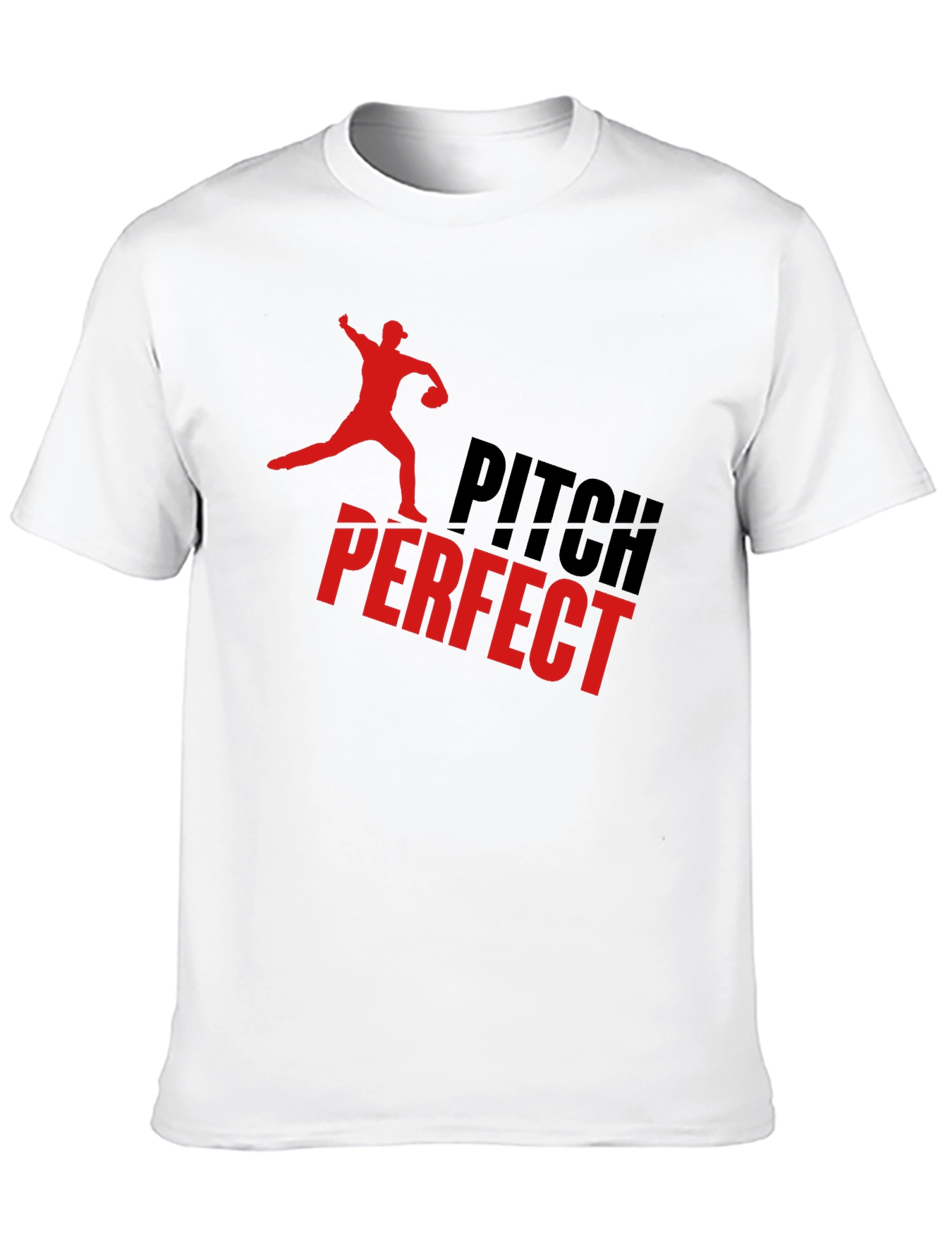 Pitch Perfect Graphic Tee - Baseball Fan T-Shirt