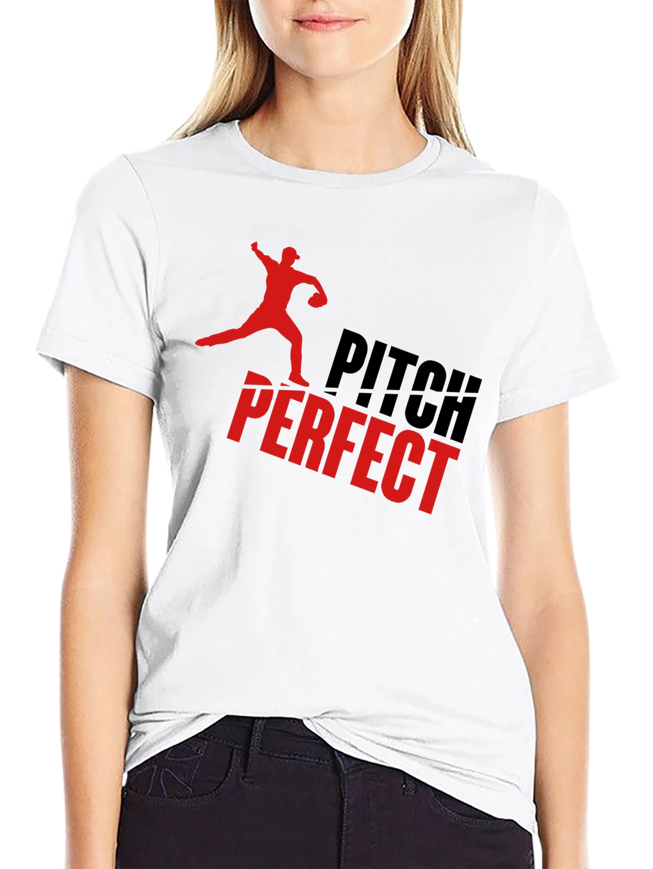 Pitch Perfect Graphic Tee - Baseball Fan T-Shirt