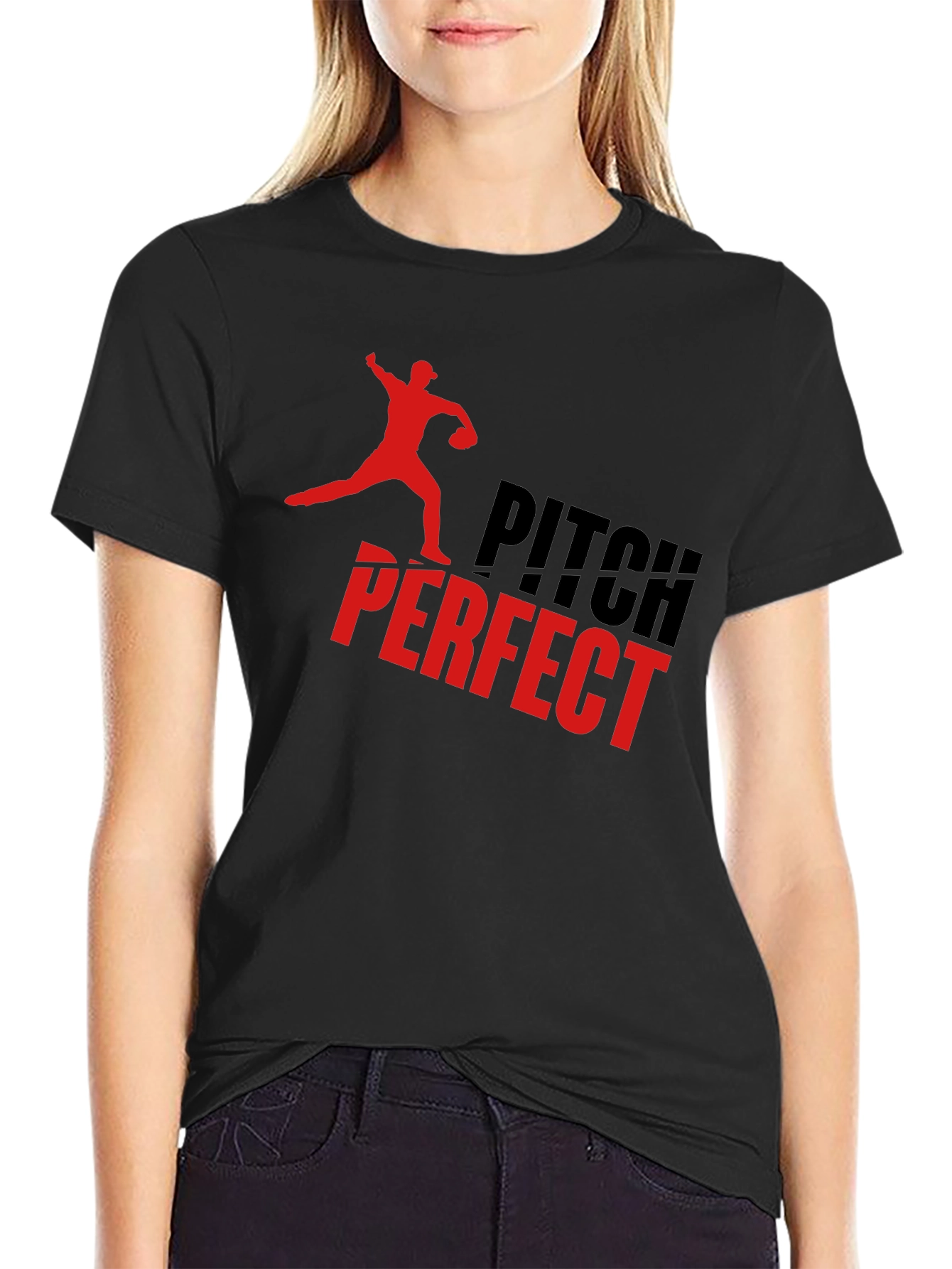 Pitch Perfect Graphic Tee - Baseball Fan T-Shirt