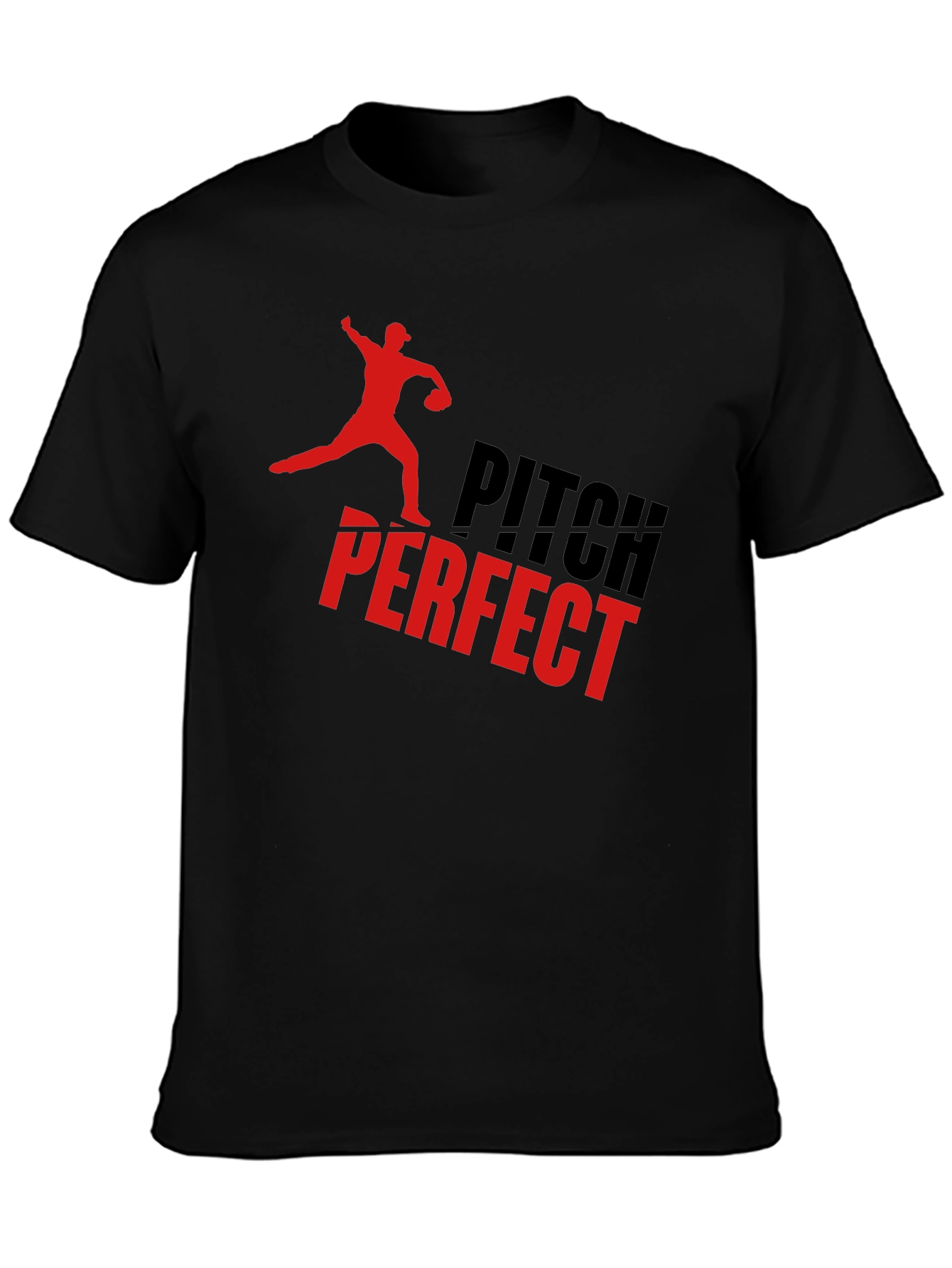 Pitch Perfect Graphic Tee - Baseball Fan T-Shirt