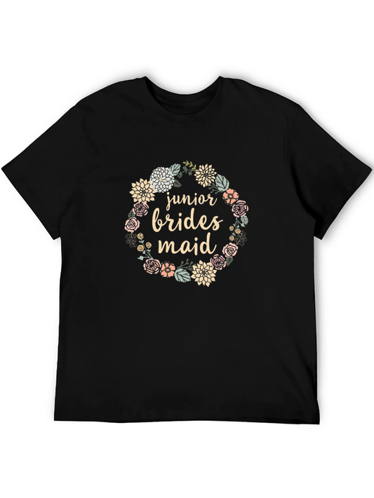 Junior Bridesmaid Floral Wreath Tee