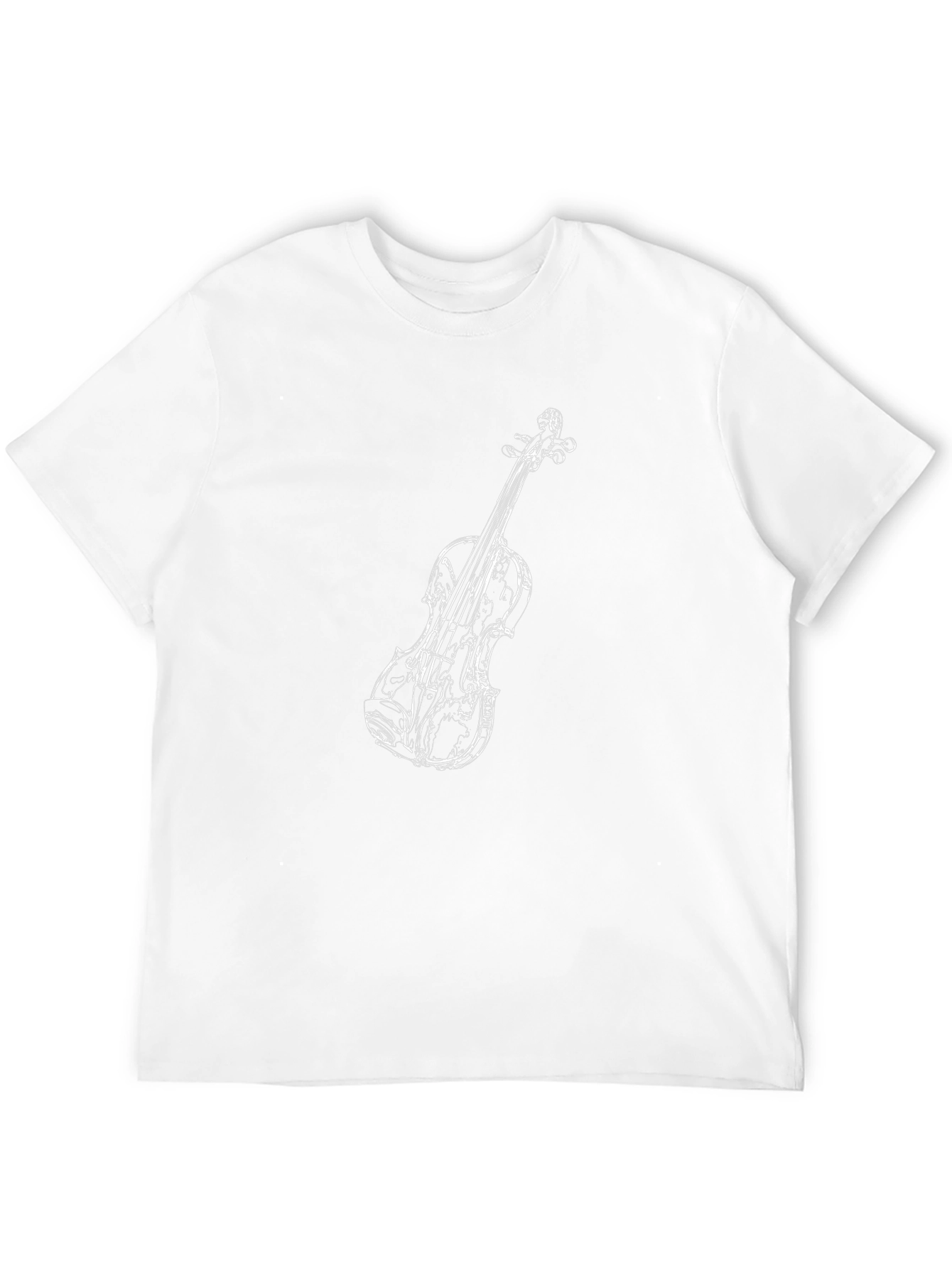 Violin Graphic Black T-Shirt - Music Lover Tee