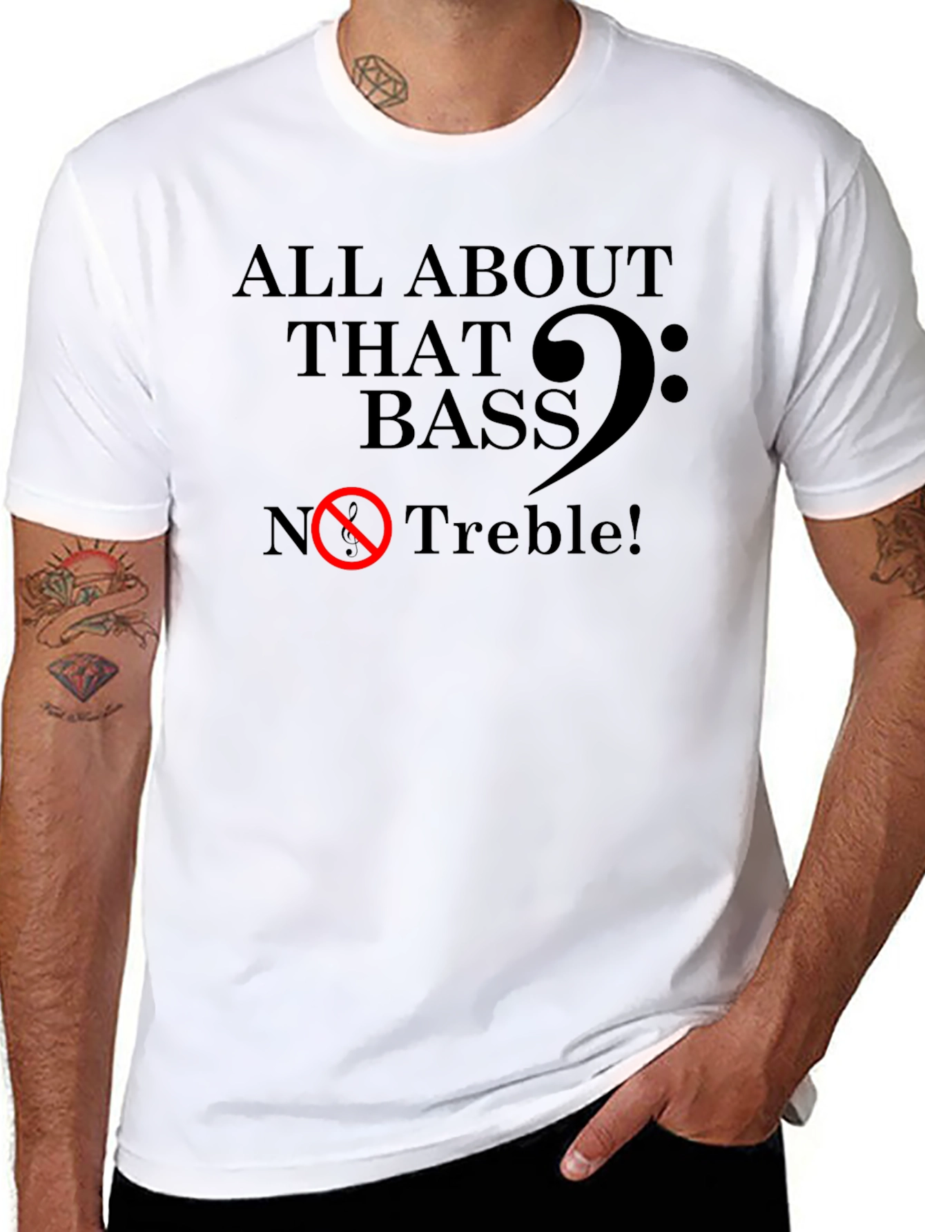 All About That Bass - Funny Music T-Shirt