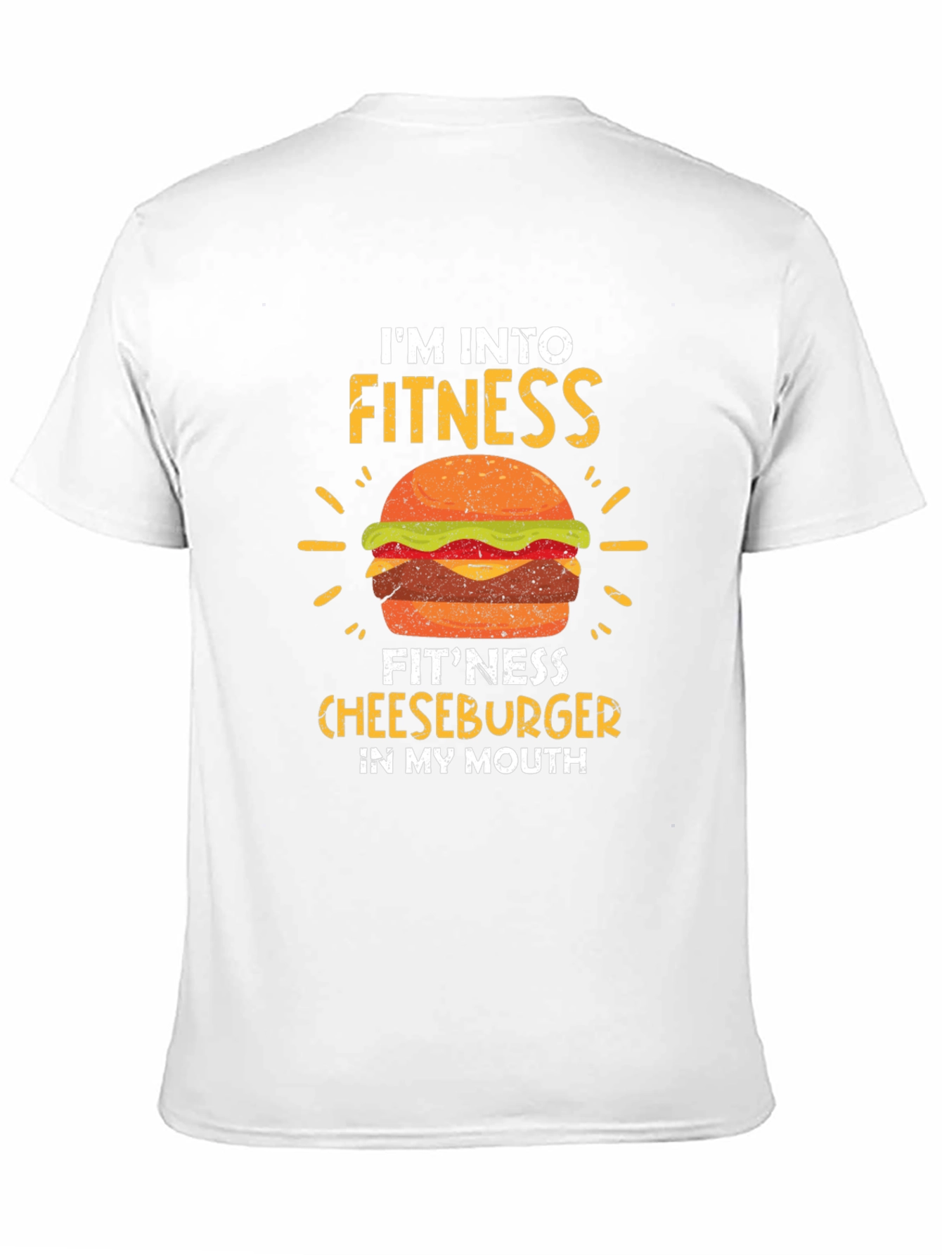 Fitness Cheeseburger Graphic T-Shirt