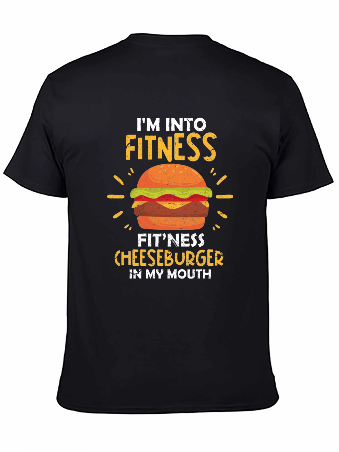 Fitness Cheeseburger Graphic T-Shirt