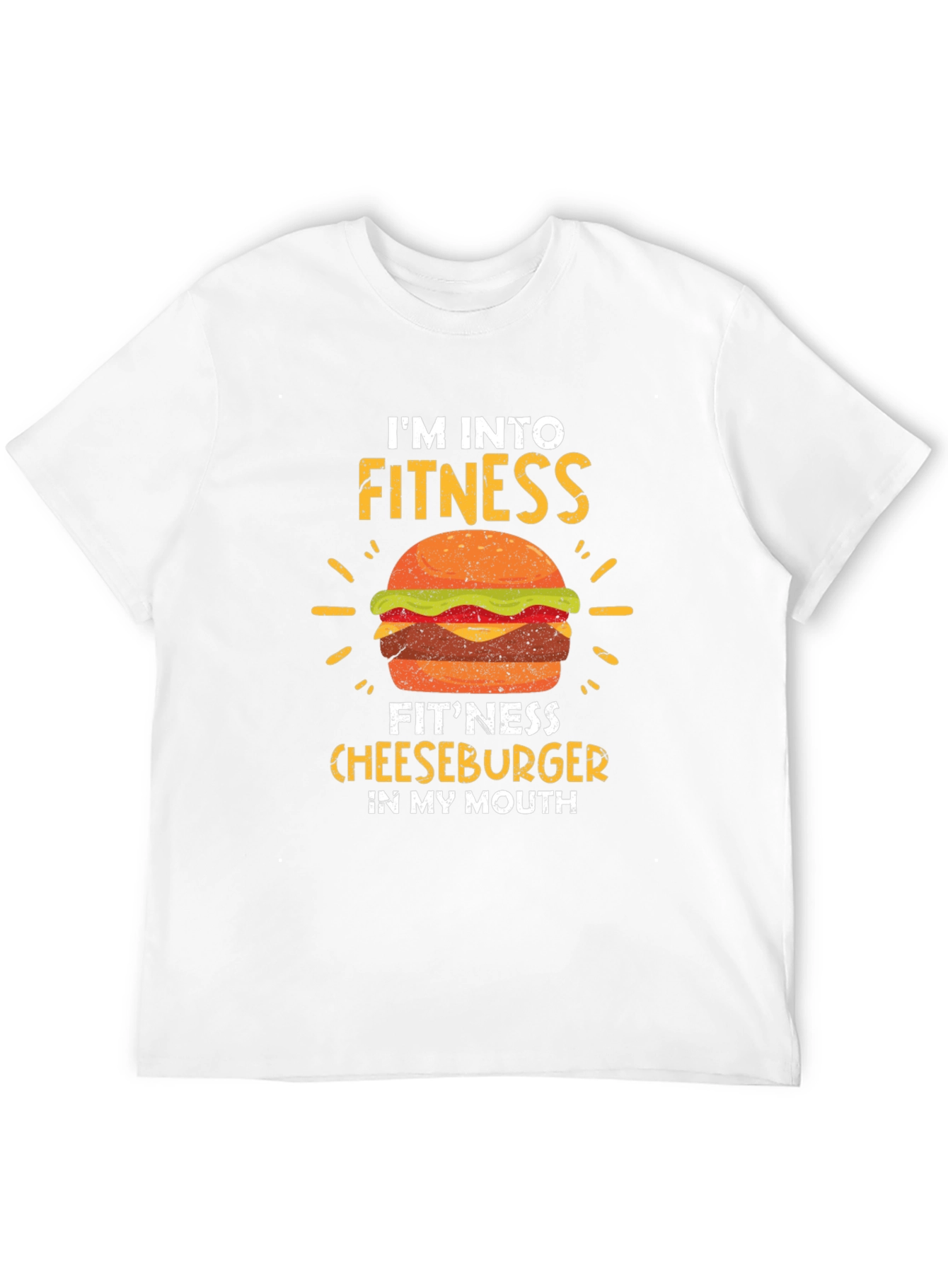 Fitness Cheeseburger Graphic T-Shirt