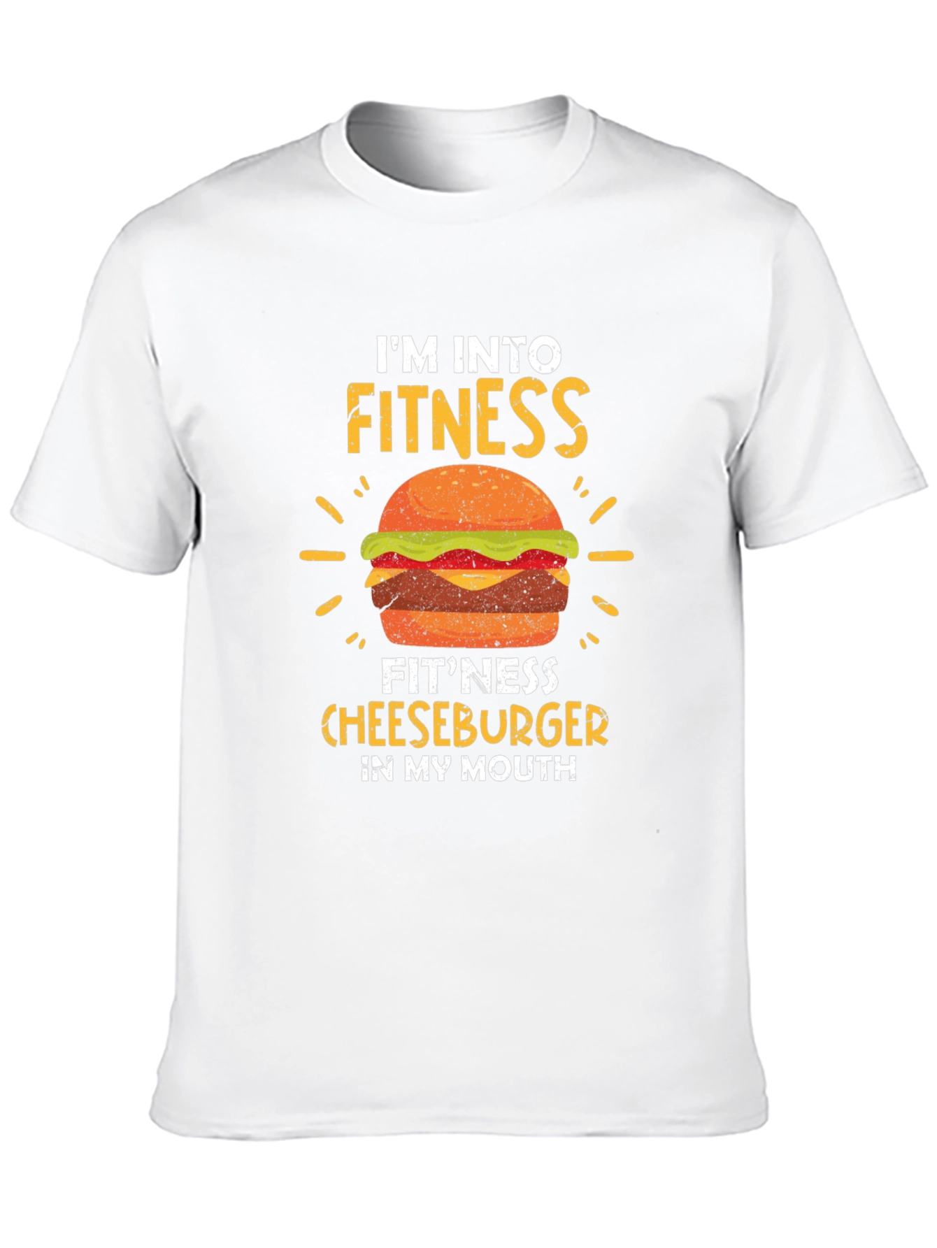 Fitness Cheeseburger Graphic T-Shirt