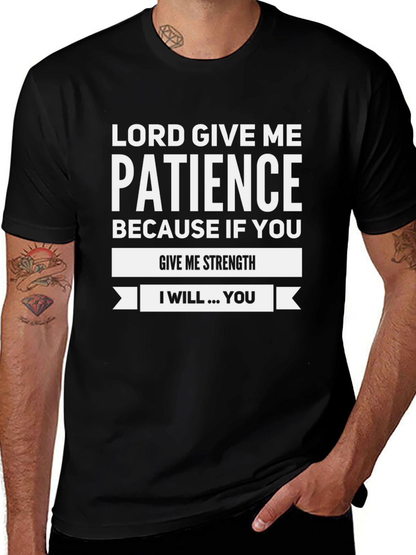 Lord Give Me Patience Graphic T-Shirt