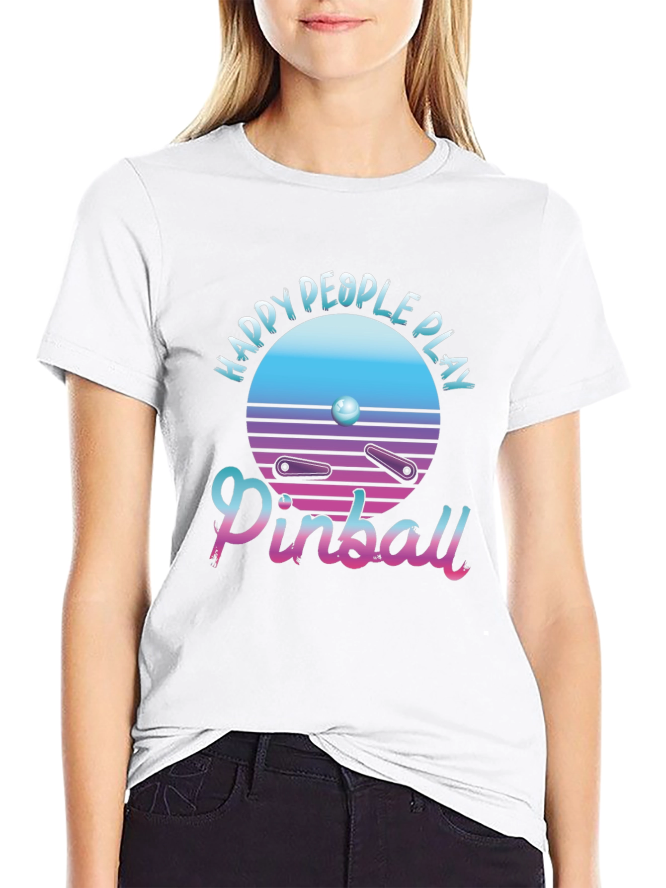 Happy People Play Pinball T-Shirt