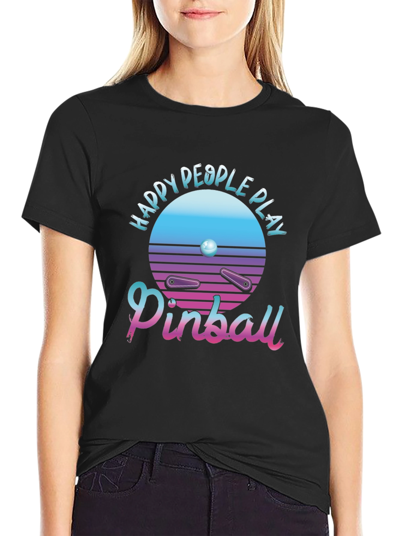 Happy People Play Pinball T-Shirt