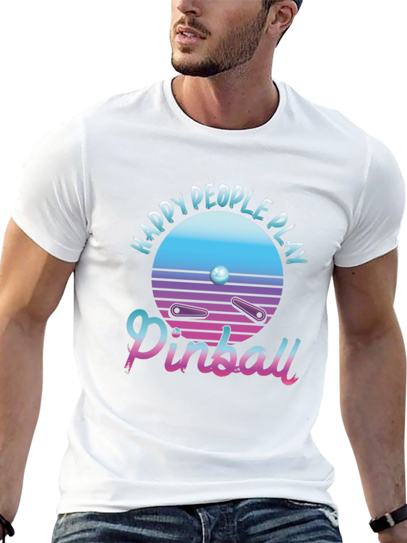 Happy People Play Pinball T-Shirt