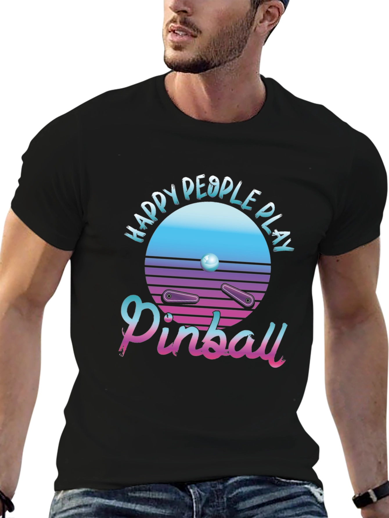 Happy People Play Pinball T-Shirt