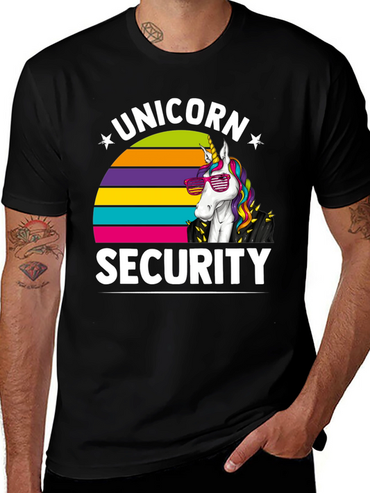 Unicorn Security T-Shirt - Cool Graphic Tee