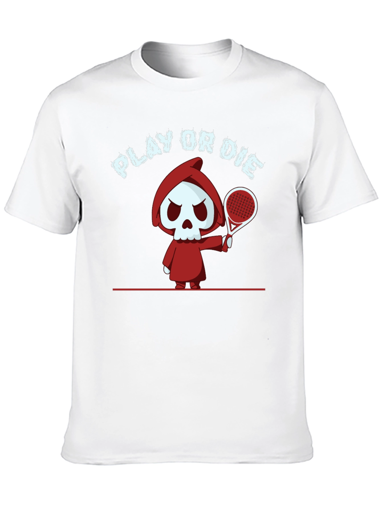 Play or Die T-Shirt - Grim Reaper Tennis