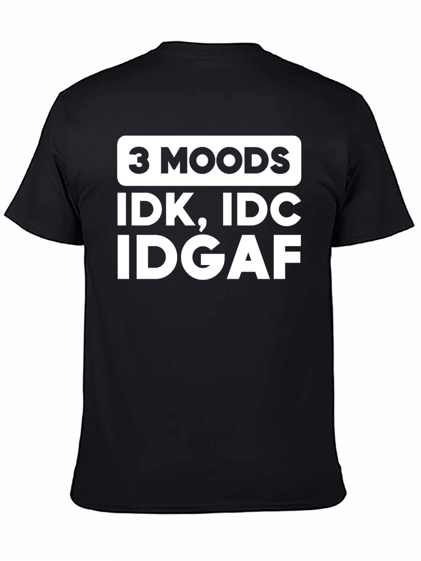 Funny 3 Moods Graphic T-Shirt