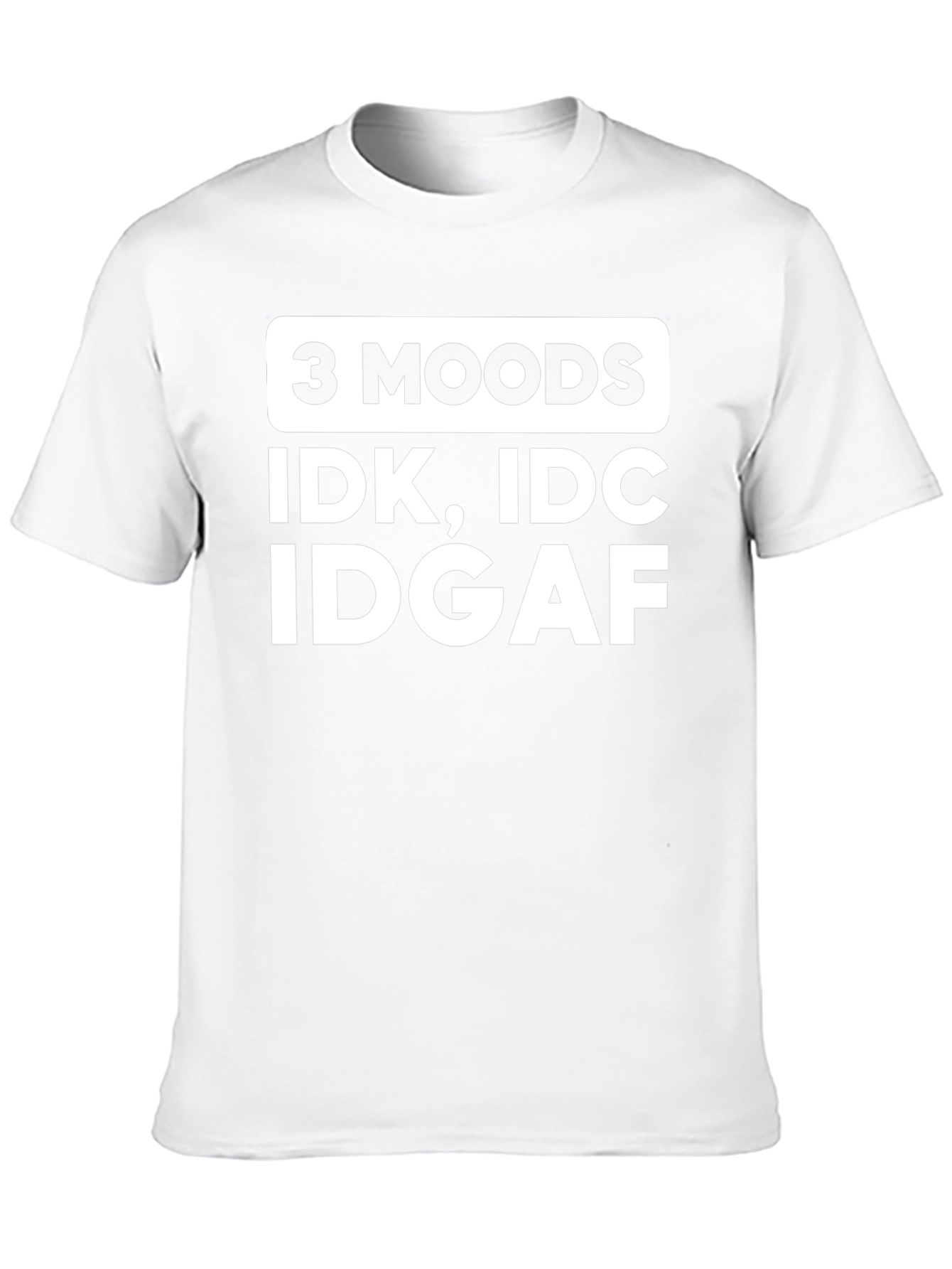 Funny 3 Moods Graphic T-Shirt
