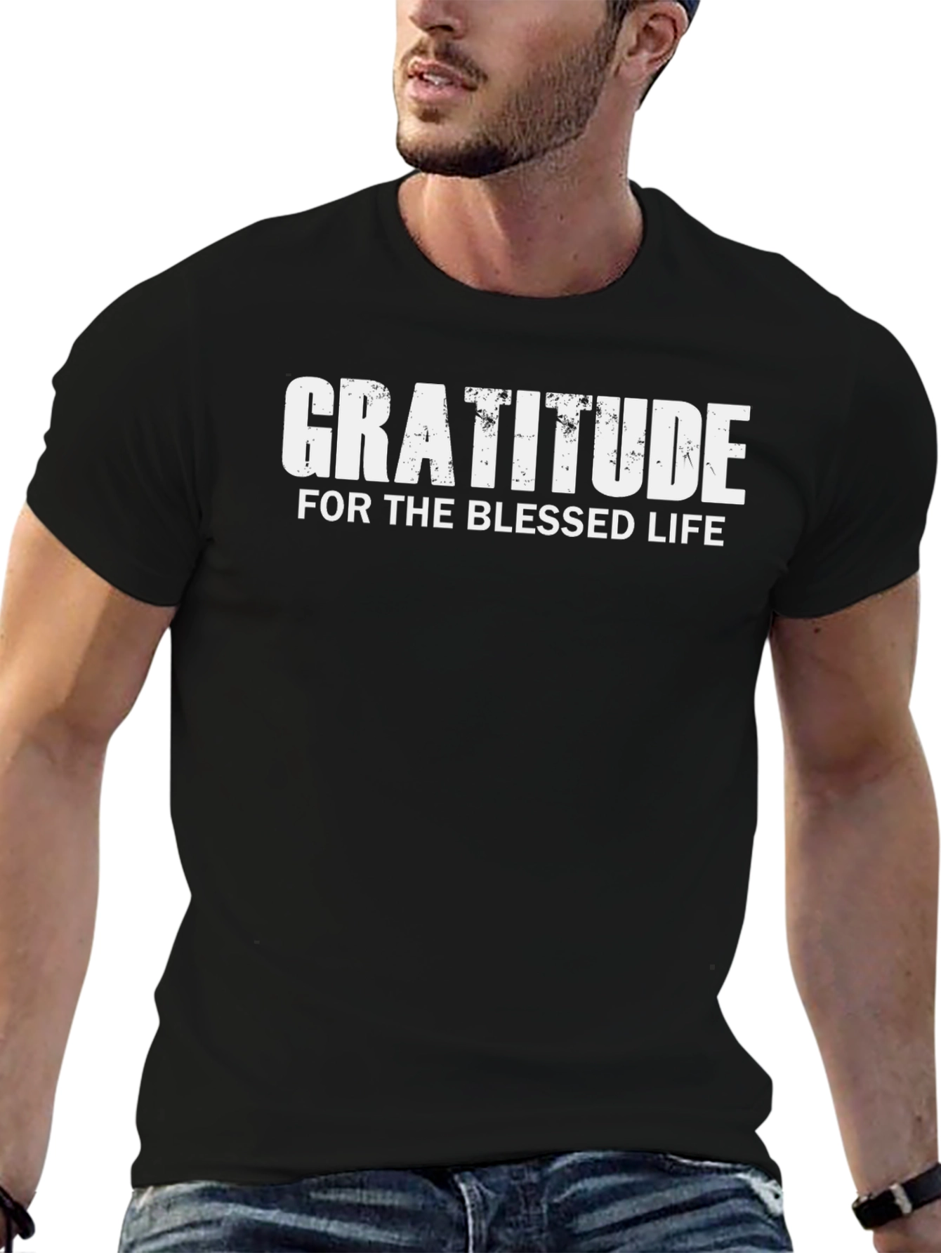 Gratitude Blessed Life Graphic T-Shirt