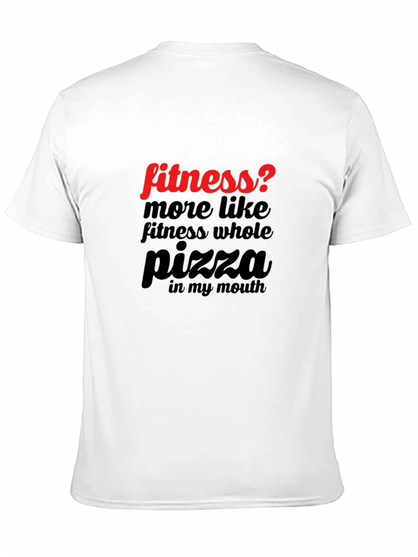 Funny Pizza Lover T-Shirt - Fitness? Black Tee