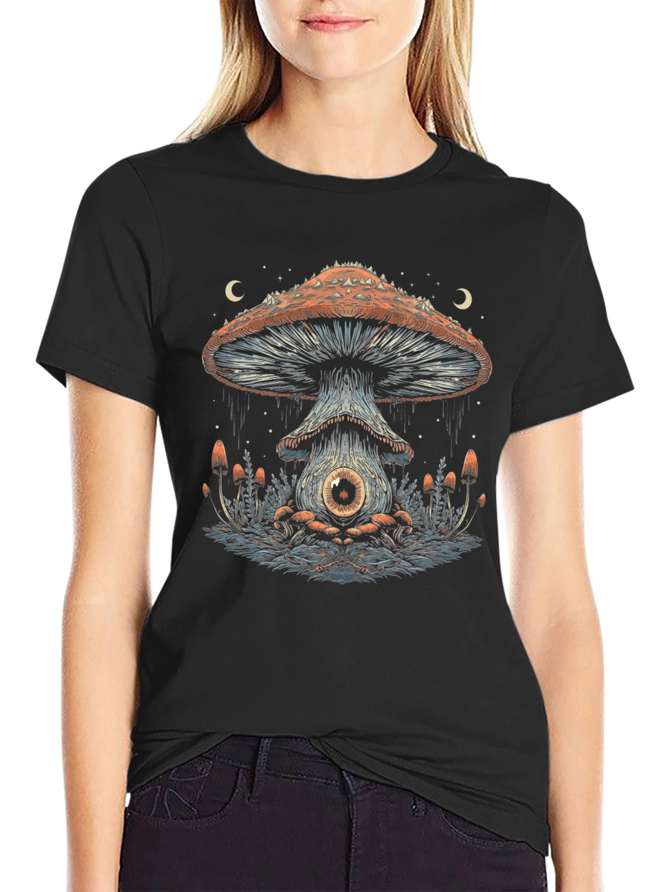 Mystic Mushroom T-Shirt - Psychedelic Eye Design