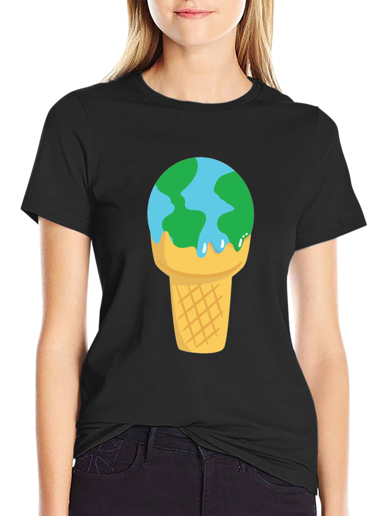 Earth Ice Cream T-Shirt - Global Warming Awareness Tee