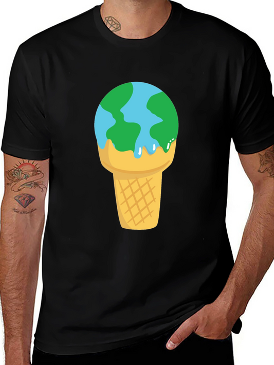 Earth Ice Cream T-Shirt - Global Warming Awareness Tee