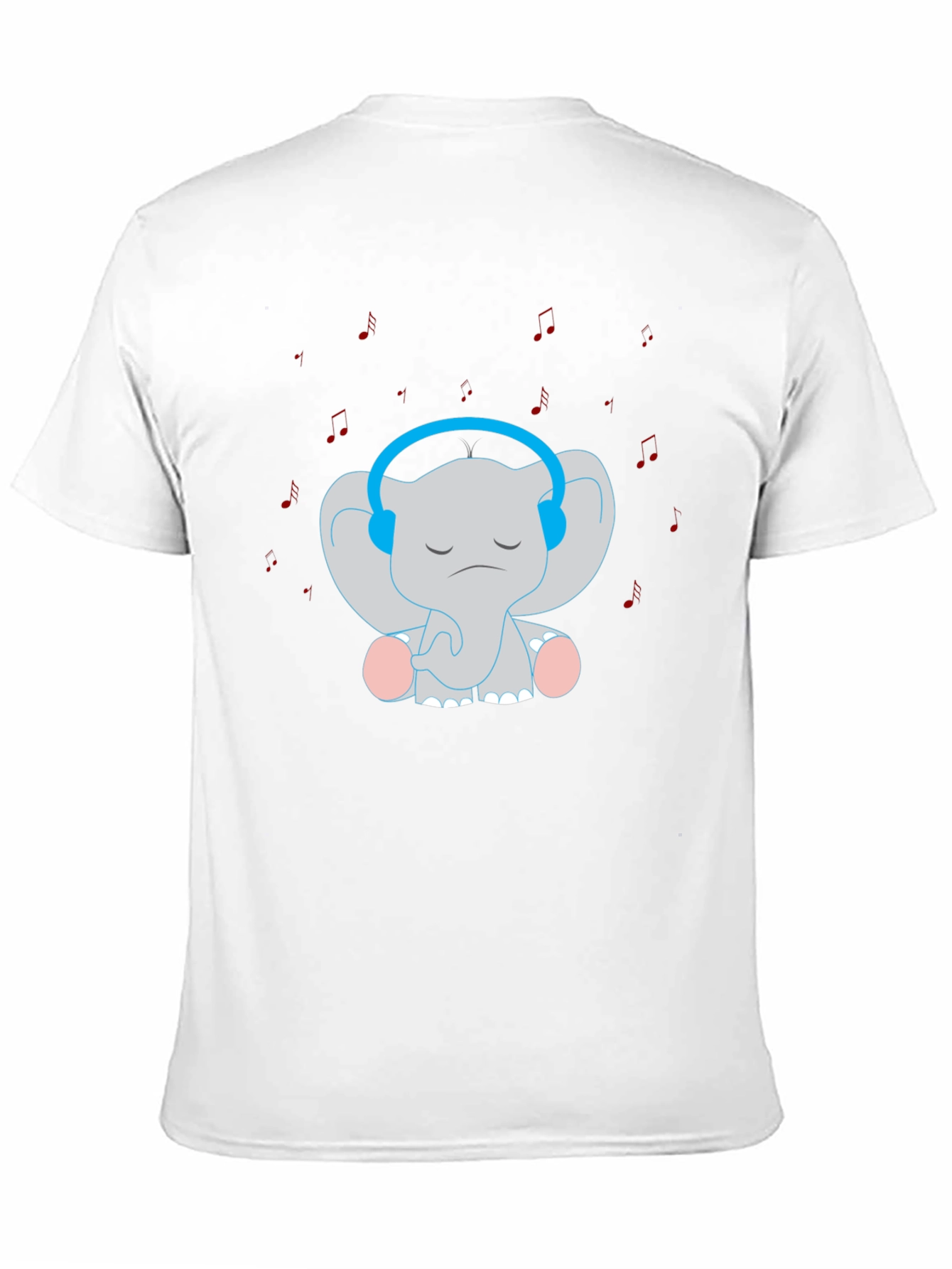 Elephant Tunes T-Shirt: Cute Music Lover Tee